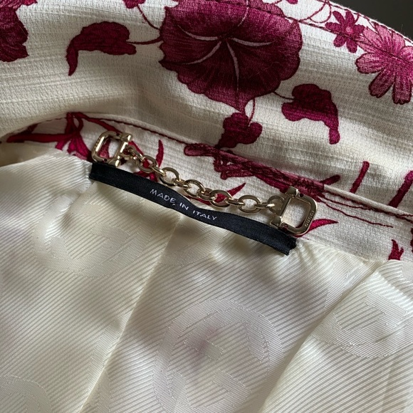 Gucci 2007 Resort Collection Runway Flora Print Blazer Jacket size 44 Small - Picture 12 of 16